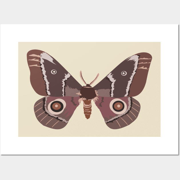 Emperor Moth Wall Art by stargatedalek